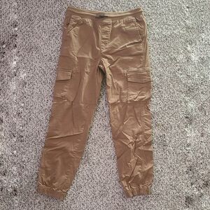 Tan Cargo Jogger Pants Kids Size L